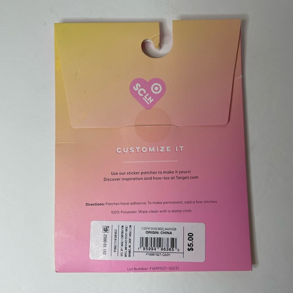 NWT Stoney Clover Lane X Target Sticker Patch Letter “D” - Picture 4 of 4